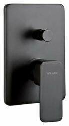 Valvex Baterie cada - dus incastrata Valvex Loft Black monocomanda negru (2455970)