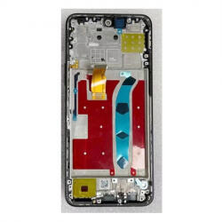 Huawei Honor X8 4G (2022) TFY-LX1, TFY-LX2 előlap keret, lcd kijelző és érintőpanel, ezüst (OEM)