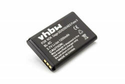 VHBW Telefon akkumulátor akku Nokia BL-6C - 900mAh, 3.7V, Li-ion (WB-106112600) - kulsoaksi