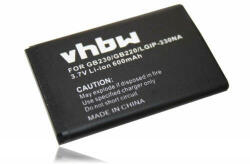 VHBW Telefon akkumulátor akku LGIP-330NA - 600mAh, 3.7V, Li-ion (WB-800102037) - kulsoaksi