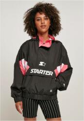 Starter Ladies Starter Colorblock Halfzip Windbreaker black/pinkgrapefruit