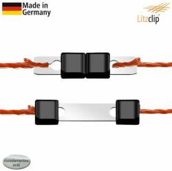 Litzclip villanypásztor zsinór és kötél összekötő (10 darab zsinór toldó) (K442003/106)