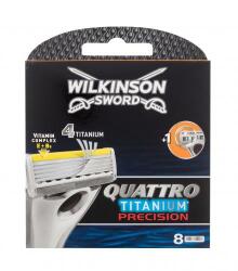 Wilkinson Sword Quattro Essential 4 Precision Trimmer rezerve lame Lame de rezervă 8 buc pentru bărbați