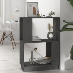 vidaXL Bibliotecă/Separator cameră gri 51x25x70 cm, lemn masiv de pin (814031) Biblioteca