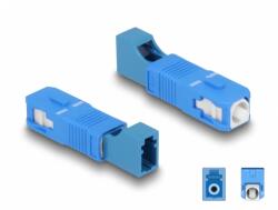 Delock Adaptor fibra optica Hybrid SC Simplex la LC Simplex T-M blue, Delock 87941 (87941)