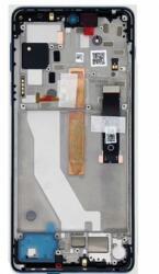 Motorola Edge 20 Pro előlap keret, lcd kijelző és érintőpanel ezüst, gyári