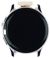Samsung R830, R835 Galaxy Watch Active2 40mm előlap keret, lcd kijelző, érintőpanel, fekete gyári