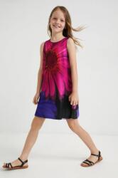 Desigual rochie fete culoarea violet, mini, evazati PPYY-SUG01G_40X