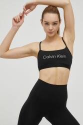 Calvin Klein Performance sutien sport CK Essentials culoarea negru PPYY-BID2L9_99X