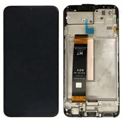 Samsung M236B Galaxy M23 5G, M336B Galaxy M33 5G LCD Kijelző+Érintőüveg+Előlap Keret, Fekete (GH82-28487A, GH82-28488A, GH82-28669A) Service Pack
