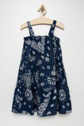 Gap rochie din in pentru copii culoarea albastru marin, midi, evazati PPYY-SUG0AS_59X