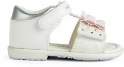 Geox sandale din piele pentru copii culoarea alb PPYY-OBG106_00X