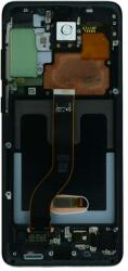 NBA001LCD1011204957 Samsung Galaxy S20 Plus / S20 Plus 5G fekete OEM OLED kijelző érintővel kerettel, előlap (NBA001LCD1011204957)