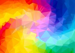 Enjoy - Puzzle Vârtej poligonal cu gradient curcubeu - 1 000 piese