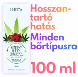 INDIA® Kender Masszázsolaj - Málna (100 ml)