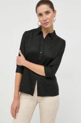GUESS ing CATE női, galléros, fekete, slim, W2YH41 WAF10 - fekete S