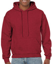 Gildan Uniszex Pulóver Kapucnis Hosszú ujjú Gildan Heavy Blend? Hooded Sweat - M, Antik meggypiros