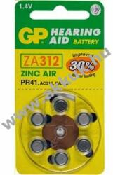 GP Batteries ZA312 / ZA312D6 / PR41 / PR736 / AE312 / DA312 / V312AT / 312AE 6db/csom. - Kiárusítás!