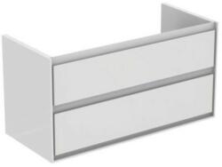 Ideal Standard Fürdőszobaszekrény mosdó alá Ideal Standard Connect Air 100x51, 7x44 cm fehér fényes / világosszürke matt kombinációban E0821KN (E0821KN)