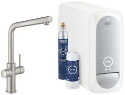 GROHE Mosogató csaptelep GROHE Blue Home leeresztőszeleppel supersteel 31454DC1 (31454DC1)