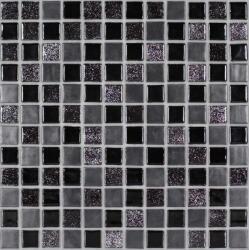 Mosavit Üvegmozaik Mosavit Moondance negro 30x30 cm matt/fényes MOONDANCENE (MOONDANCENE)