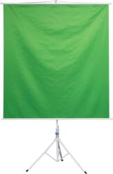  Chroma key, green screen zöld háttér állvánnyal 145x155cm