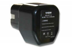 VHBW Elektromos szerszám akkumulátor Hitachi EB712S, 325292 - 2100 mAh, 7.2 V, NiMH (WB-800104688)