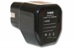 VHBW Elektromos szerszám akkumulátor Hitachi EB712S, 325292 - 3300 mAh, 7.2 V, NiMH (WB-800104689)