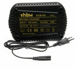 VHBW Töltő DeWalt DCB180 ersetzt DCB105 (WB-888200677)