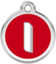 Red Dingo Rozsdamentes I betű mintás acél biléta