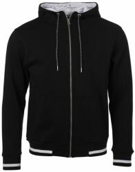 James & Nicholson (Daiber) Club férfi cipzáros kapucnis felső JN776 - Fekete / fehér | 3XL (1-JN776-1767478)