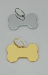  Kutyabiléta - csont alakú kicsi (ezüst)