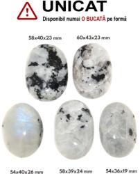 Palm Stone Piatra Lunii Rainbow Minerala Naturala - 54-60 x 36-43 x 19-26 mm - (XXL) - 1 Buc