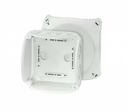 Hensel KF 0600 G világosszürke, kapcsok nélkül, metrikus kikönnyítésekkel, fedélzáró segédeszköz nélkül plombálható, tömszelencék (AKM/ASM) külön rendelendők, AL és Cu, 9011 fekete 10-16 mm2 (62000051)