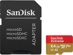 SanDisk Extreme microSDXC 64GB UHS-I/U3/A2/CL10 (SDSQXAH-064G-GN6AA)