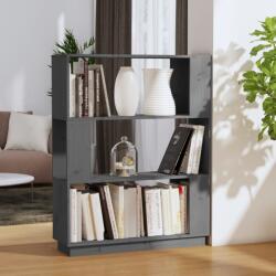 vidaXL Bibliotecă/Separator cameră, gri, 80x25x101 cm lemn masiv pin (814056) Biblioteca