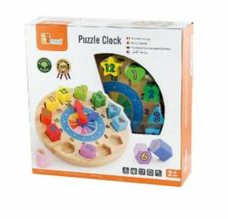 Viga Toys Puzzle Viga, Sortator cu ceas (59235_001)