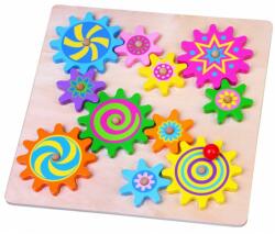 Viga Toys Puzzle cu roti dintate, Viga (59854_001)