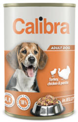 Calibra Dog Conserva Turkey, Chicken and Pasta in Jelly 1240 g New
