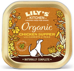 Lily's Kitchen Lilys Kitchen for Dogs Organic Chicken Supper with Carrots and Peas 150 g
