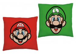  Super Mario - 40 x 40 cm-es párna - Mario és Luigi