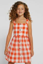 Mayoral rochie din bumbac pentru copii culoarea portocaliu, mini, evazati PPYY-SUG04U_24X