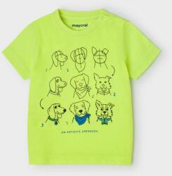 MAYORAL tricou de bumbac pentru copii culoarea verde, cu imprimeu PPYY-TSB03E_71X