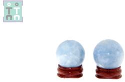  Sfera din Calcit Albastru Minerala Naturala - 29-30 x 29-30 mm - 1 Buc
