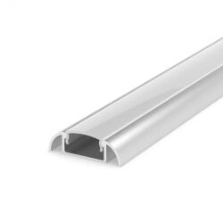24LED Profil Aluminiu LED argint anodizat P2-1 Dispersor opal 2M