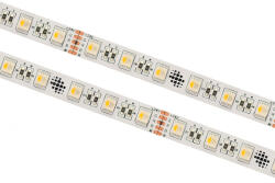 24LED Banda LED RGB+3000K , 60LED m , 24V , 18W , IP66 , 500lm , 12mm