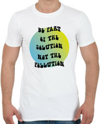 printfashion Be part of the solution - Férfi póló - Fehér (7323690)