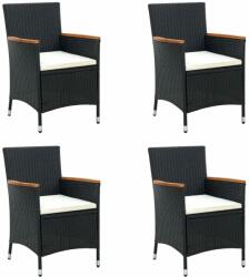 vidaXL 4 db polyrattan kerti étkezőszék (316695/6)