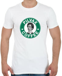 printfashion Pilvax Coffee - parody - Férfi póló - Fehér (7327781)