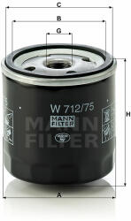 Mann-filter W712/75 olajszűrő